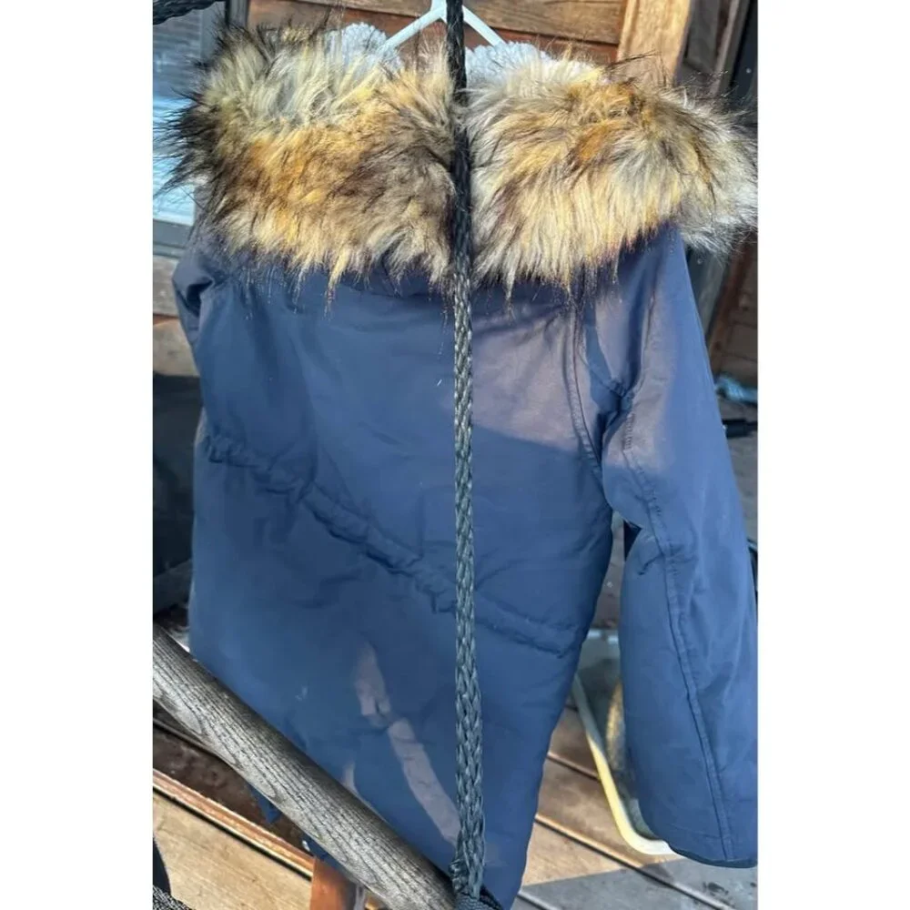 Boys crewcuts by J. Crew, down parka size 10. Blue